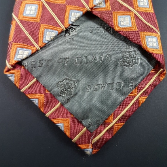 Robert Talbott Best of Class Red & Orange Tie - Picture 3 of 4